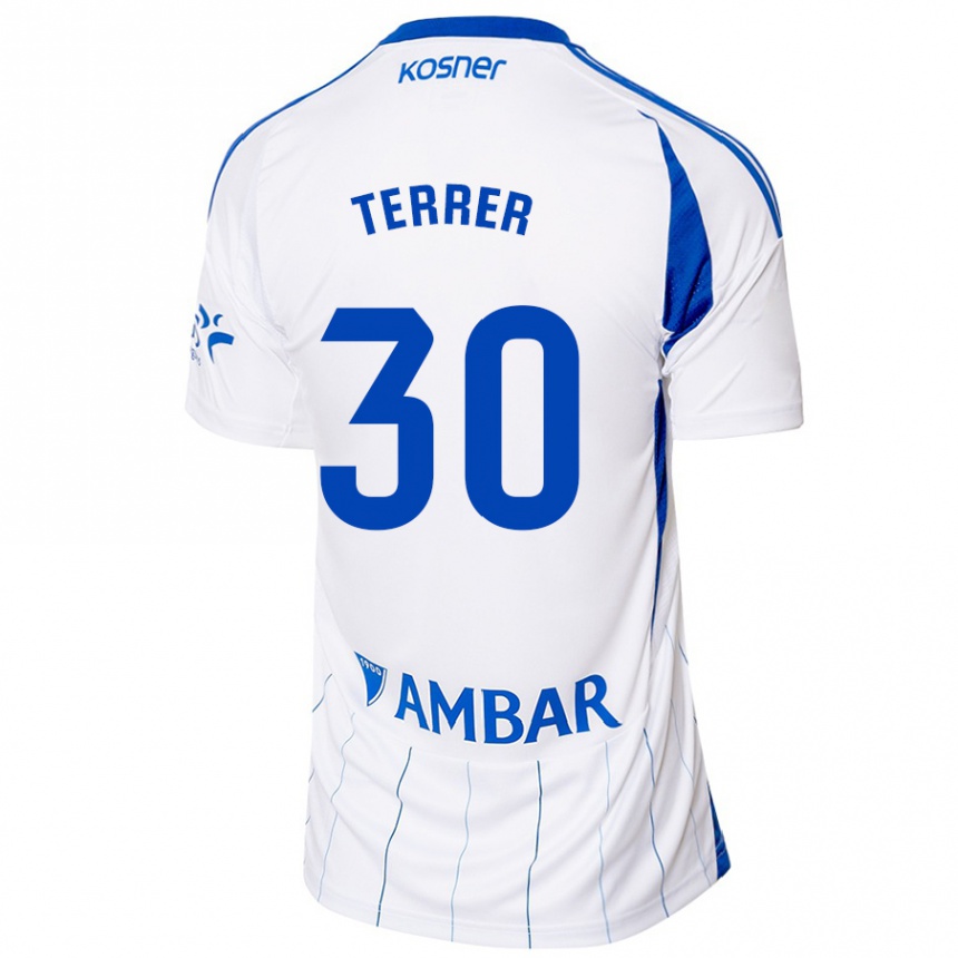 Men Football Lucas Terrer #30 Red White Home Jersey 2024/25 T-Shirt