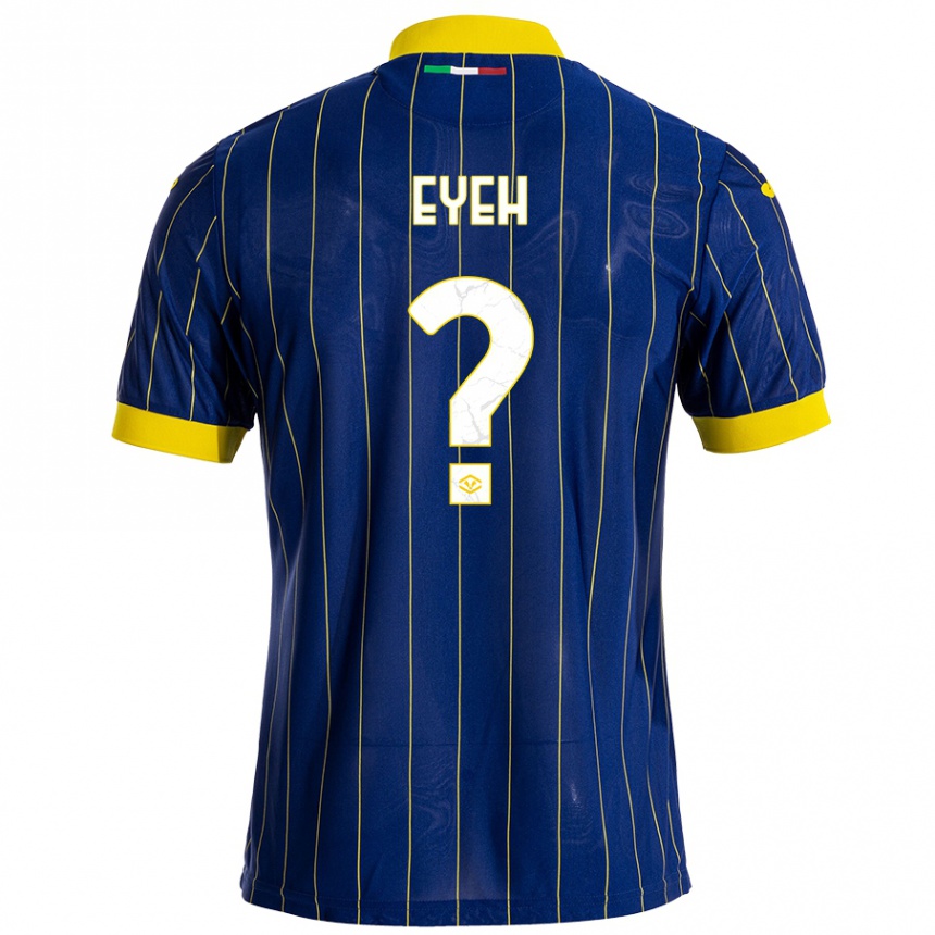 Men Football Nicholas Eyeh #0 Blue Yellow Home Jersey 2024/25 T-Shirt