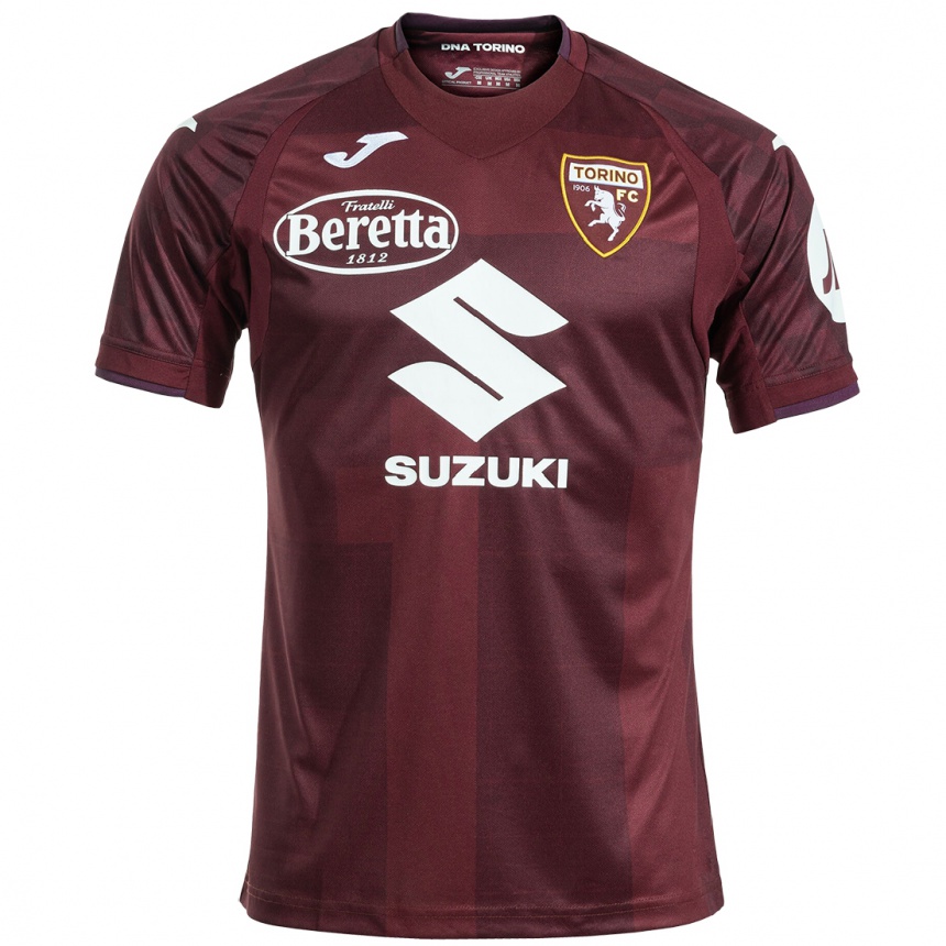 Men Football Nicolò Franzoni #91 Maroon White Home Jersey 2024/25 T-Shirt