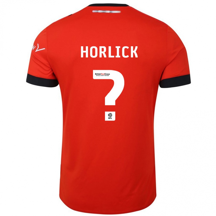 Men Football Jameson Horlick #0 Orange Black Home Jersey 2024/25 T-Shirt