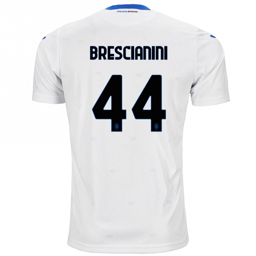 Men Football Marco Brescianini #44 White Away Jersey 2024/25 T-Shirt