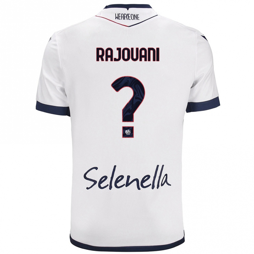 Men Football Yassir Rajouani #0 White Royal Blue Away Jersey 2024/25 T-Shirt