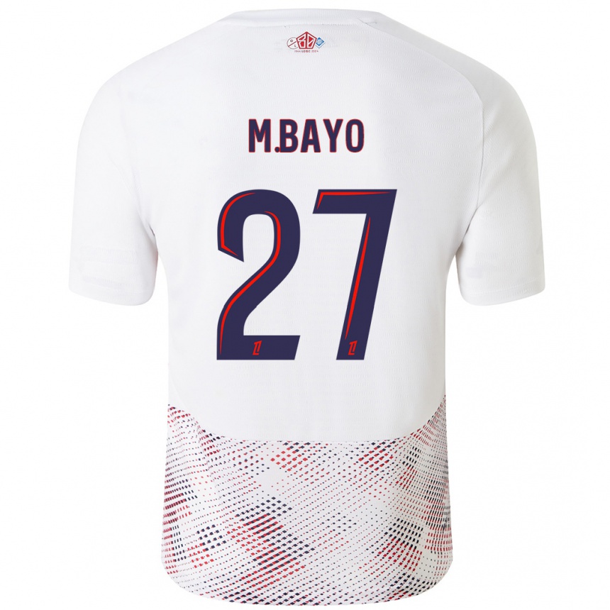 Men Football Mohamed Bayo #27 White Royal Blue Away Jersey 2024/25 T-Shirt