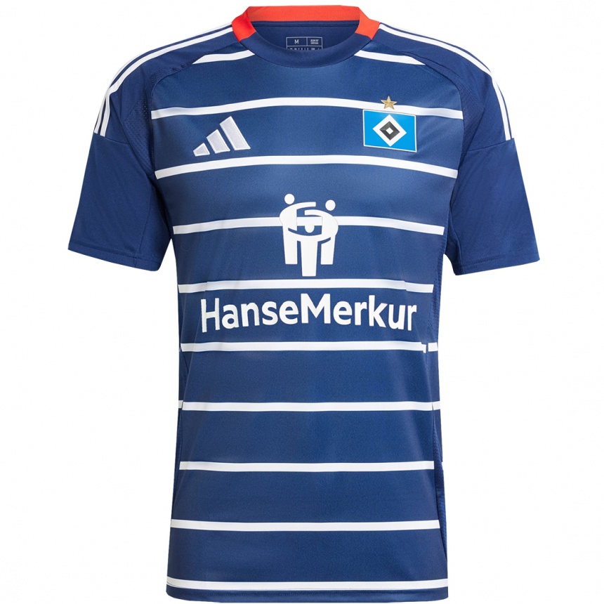 Men Football Artur Krüger #6 Dark Blue Away Jersey 2024/25 T-Shirt