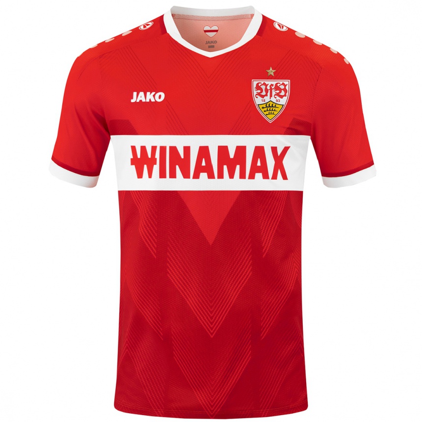 Men Football Frans Krätzig #13 Red White Away Jersey 2024/25 T-Shirt