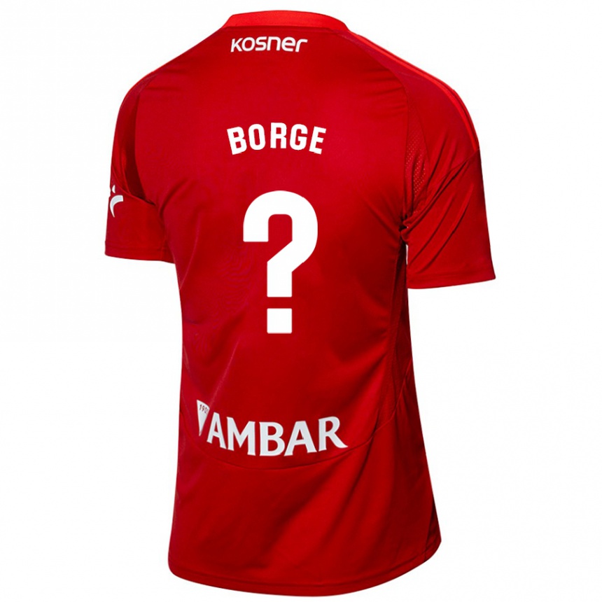 Men Football Andrés Borge #0 White Blue Away Jersey 2024/25 T-Shirt