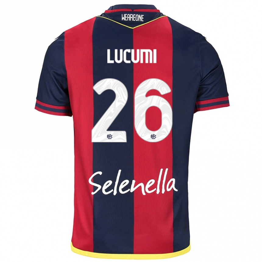 Women Football Jhon Lucumí #26 Red Royal Blue Home Jersey 2024/25 T-Shirt