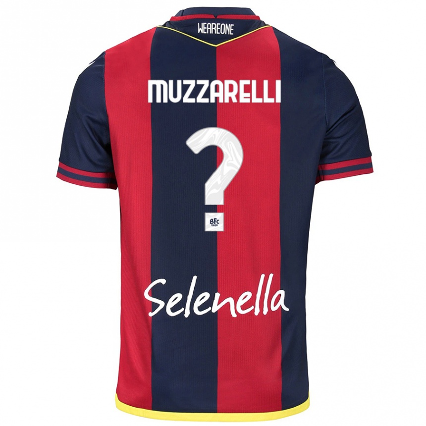 Women Football Lorenzo Muzzarelli #0 Red Royal Blue Home Jersey 2024/25 T-Shirt