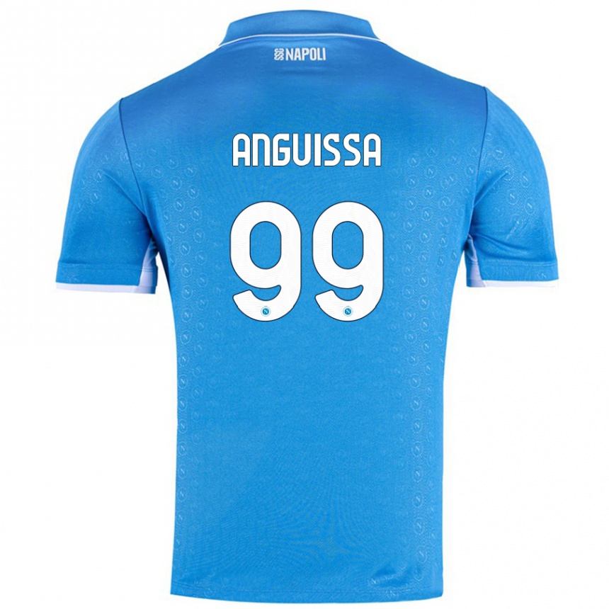 Women Football Andre Zambo Anguissa #99 Sky Blue Home Jersey 2024/25 T-Shirt