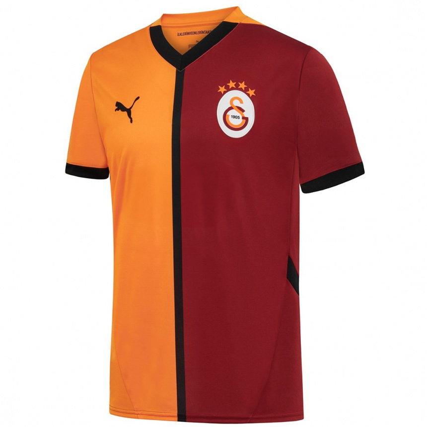 Women Football Ayaz Yükseloğlu #16 Yellow Red Home Jersey 2024/25 T-Shirt