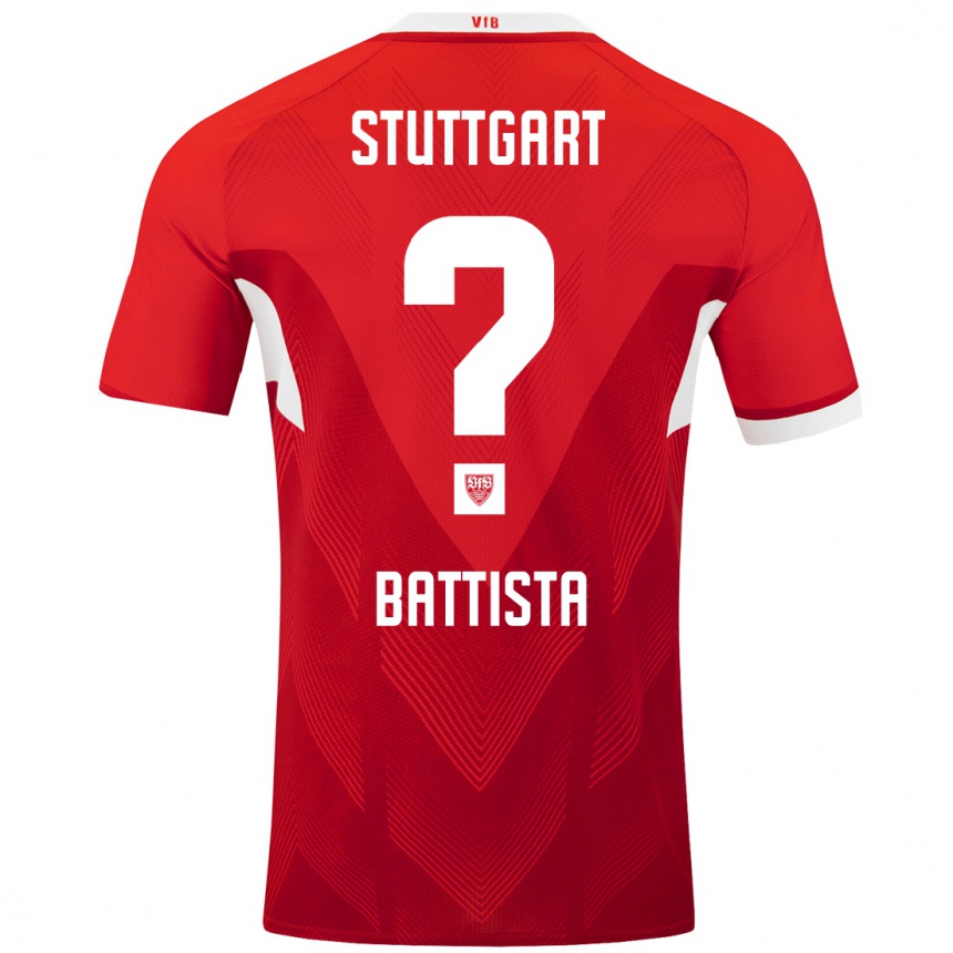 Women Football Luca Battista #0 Red White Away Jersey 2024/25 T-Shirt