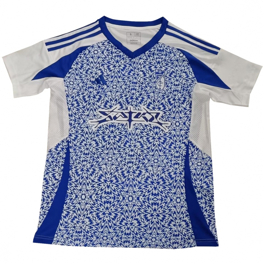 Women Football Mario González #10 White Blue Away Jersey 2024/25 T-Shirt