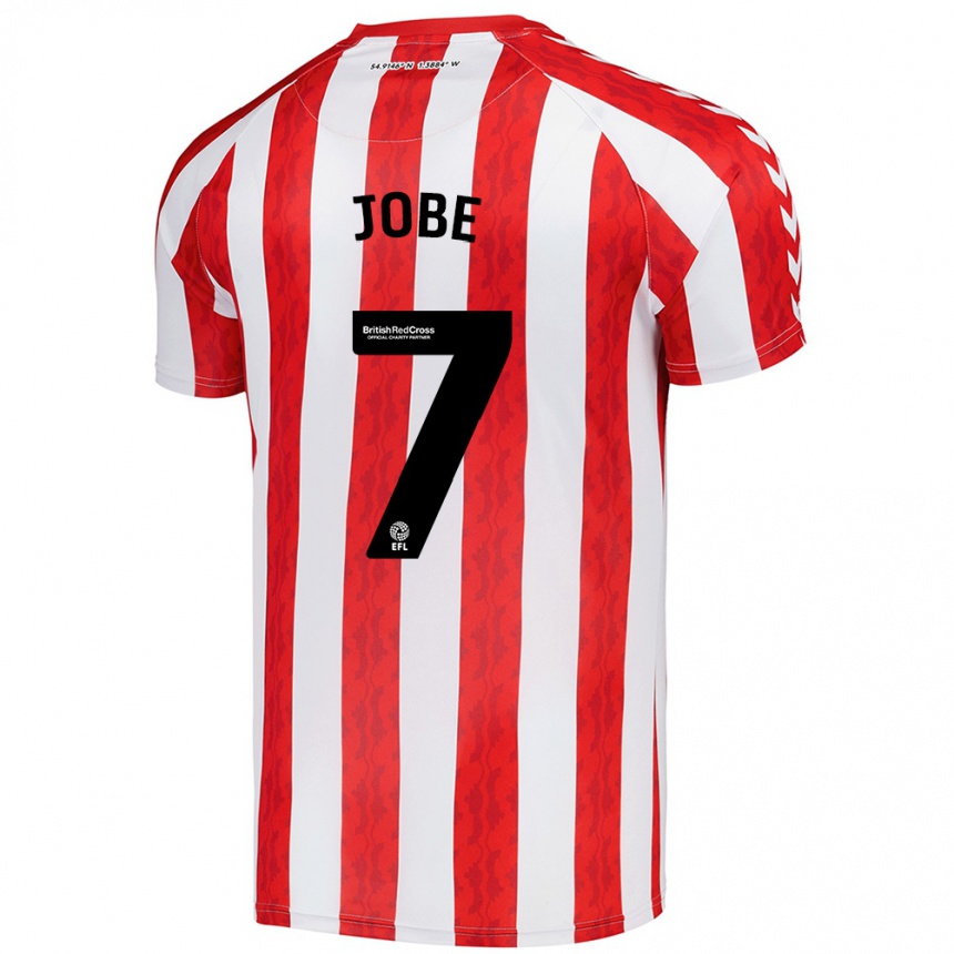 Kids Football Jobe Bellingham #7 Red White Home Jersey 2024/25 T-Shirt