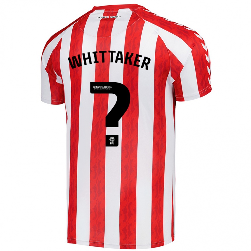 Kids Football Jack Whittaker #0 Red White Home Jersey 2024/25 T-Shirt