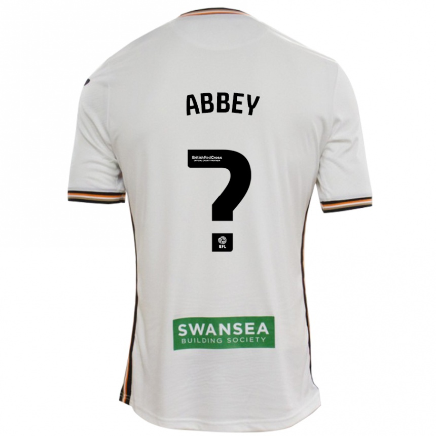 Kids Football Nelson Abbey #0 White Home Jersey 2024/25 T-Shirt