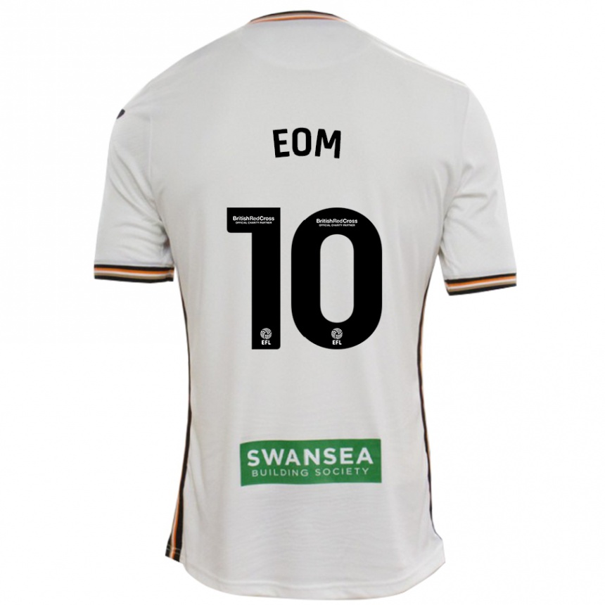 Kids Football Ji-Sung Eom #10 White Home Jersey 2024/25 T-Shirt