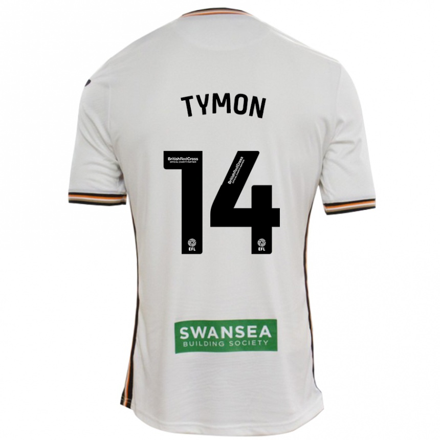 Kids Football Josh Tymon #14 White Home Jersey 2024/25 T-Shirt