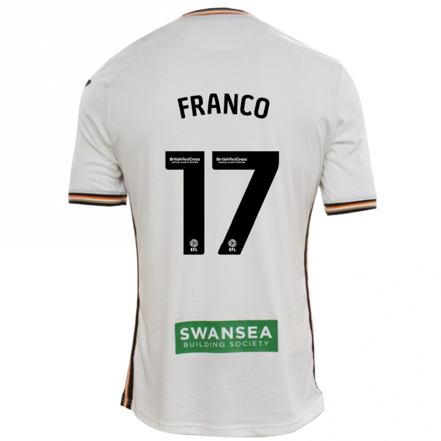 Kids Football Gonçalo Franco #17 White Home Jersey 2024/25 T-Shirt