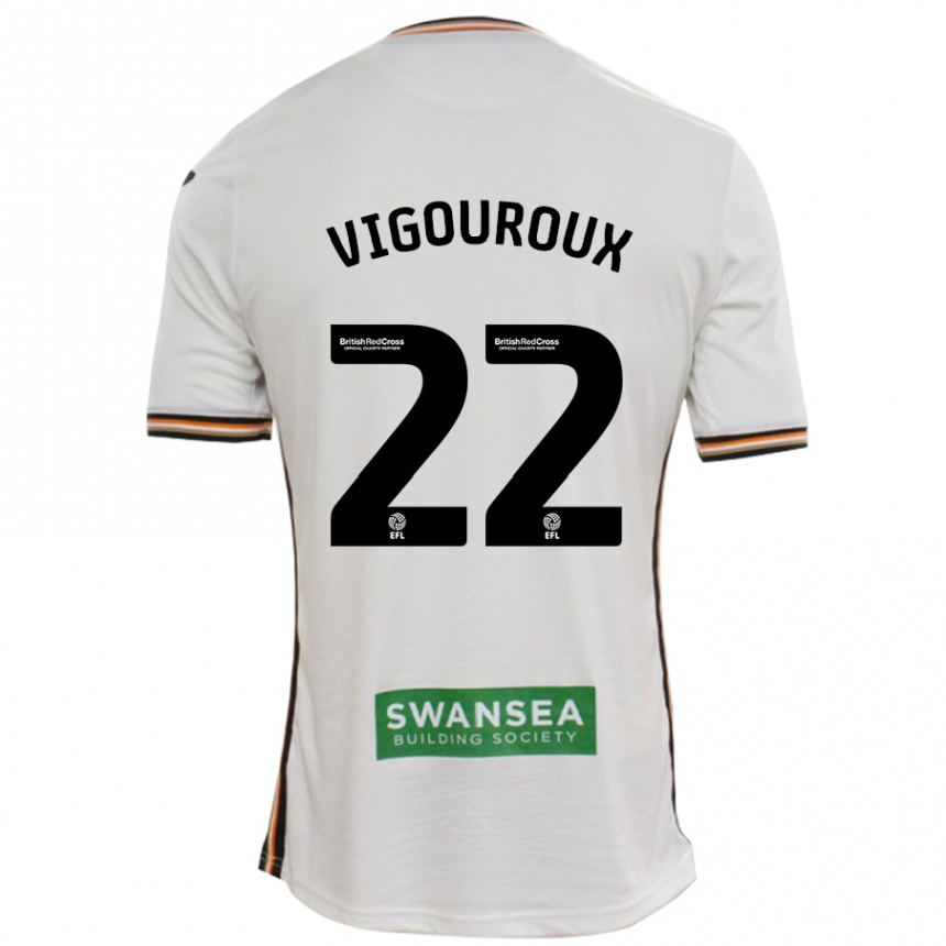 Kids Football Lawrence Vigouroux #22 White Home Jersey 2024/25 T-Shirt