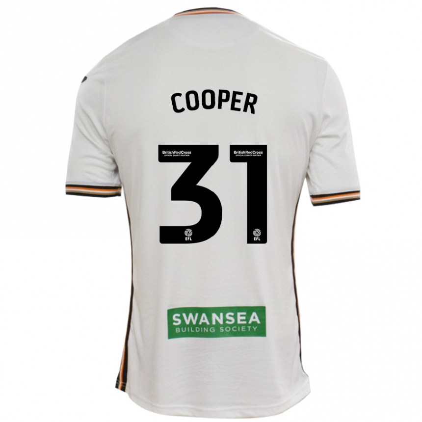 Kids Football Oliver Cooper #31 White Home Jersey 2024/25 T-Shirt