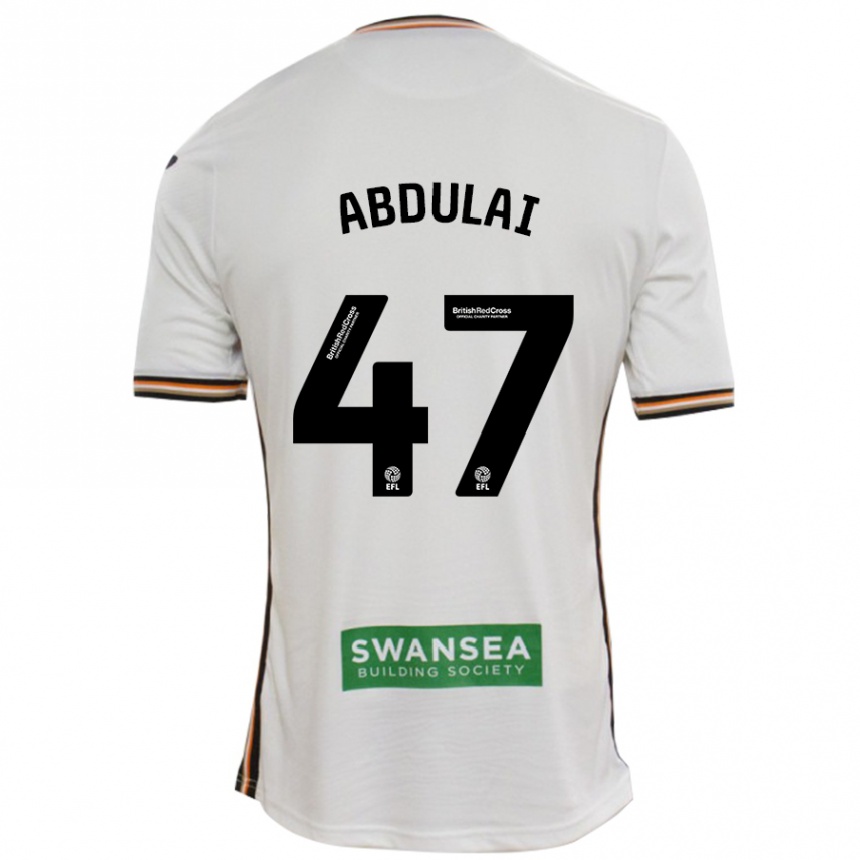 Kids Football Azeem Abdulai #47 White Home Jersey 2024/25 T-Shirt