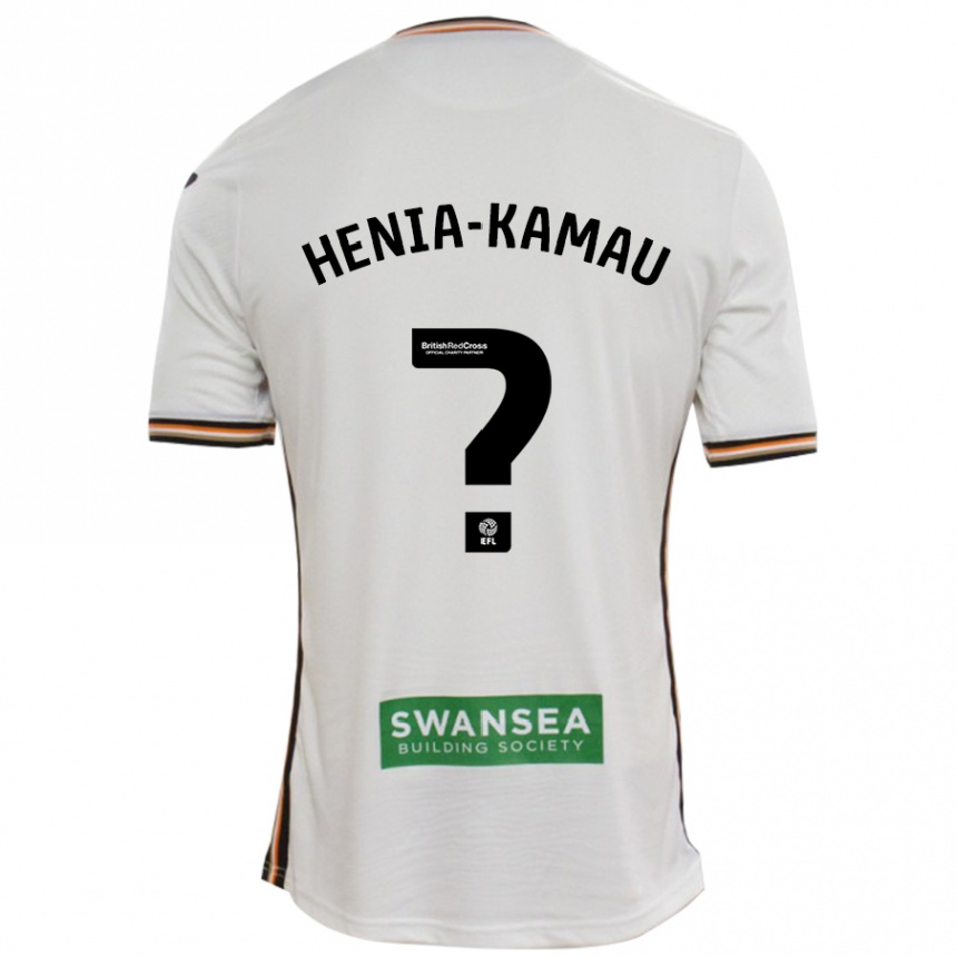 Kids Football Sammy Henia-Kamau #0 White Home Jersey 2024/25 T-Shirt