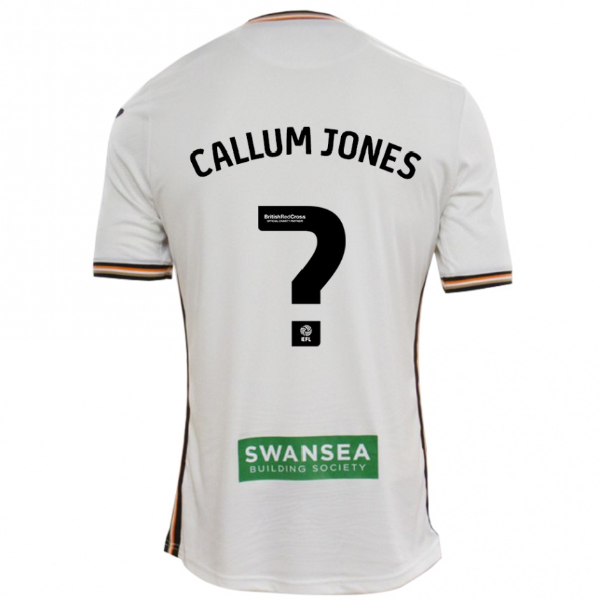 Kids Football Callum Jones #0 White Home Jersey 2024/25 T-Shirt