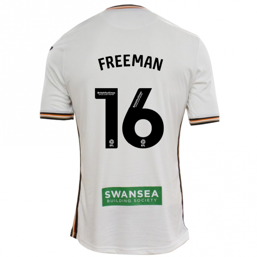 Kids Football Emily Freeman #16 White Home Jersey 2024/25 T-Shirt