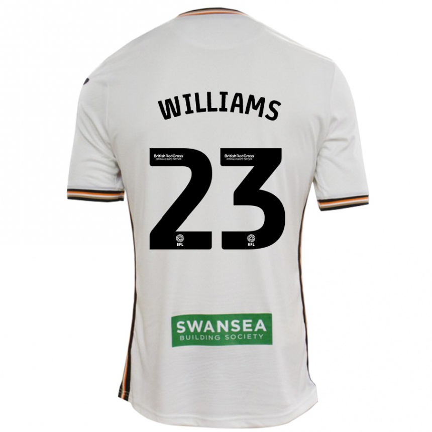 Kids Football Jessica Williams #23 White Home Jersey 2024/25 T-Shirt