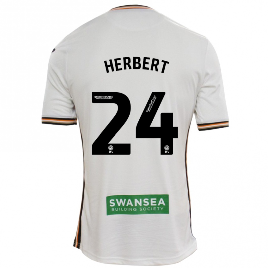 Kids Football Chelsea Herbert #24 White Home Jersey 2024/25 T-Shirt