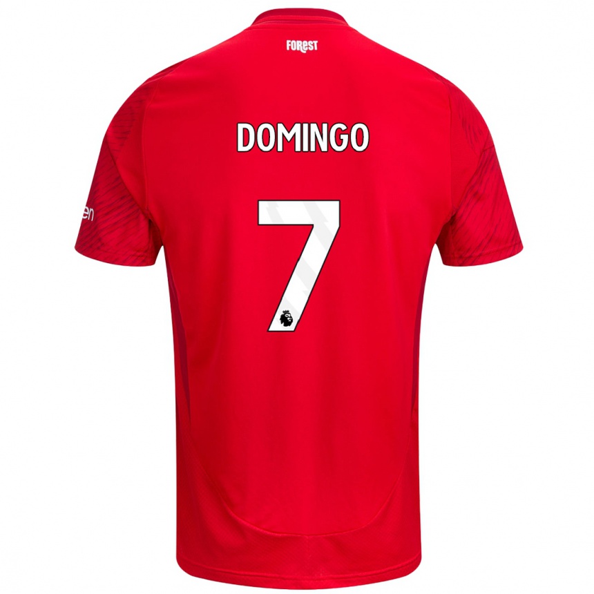 Kids Football Sophie Domingo #7 Red White Home Jersey 2024/25 T-Shirt