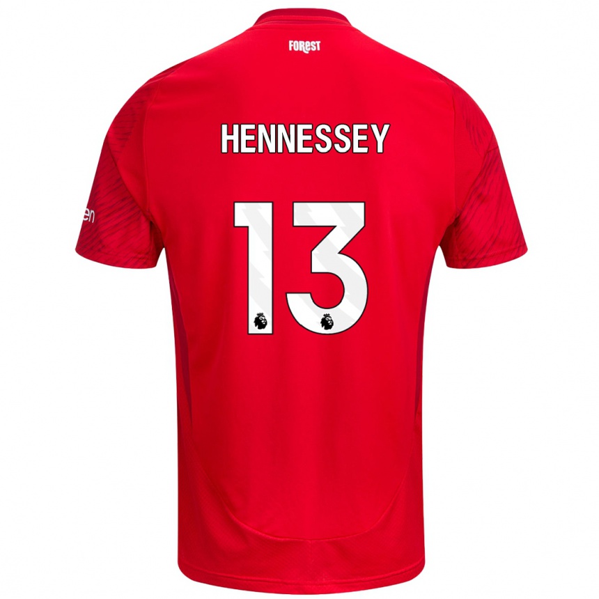 Kids Football Wayne Hennessey #13 Red White Home Jersey 2024/25 T-Shirt