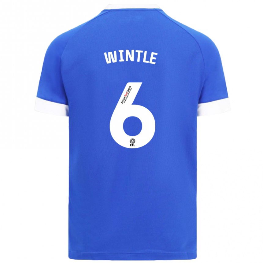 Kids Football Ryan Wintle #6 Sky Blue Home Jersey 2024/25 T-Shirt