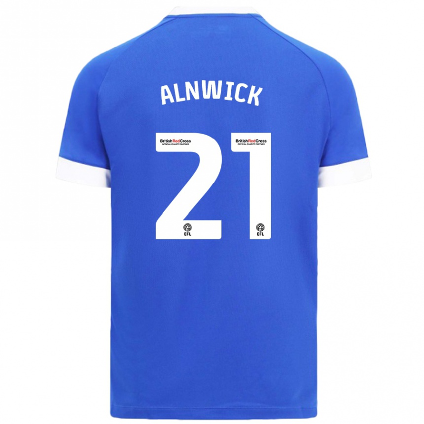 Kids Football Jak Alnwick #21 Sky Blue Home Jersey 2024/25 T-Shirt