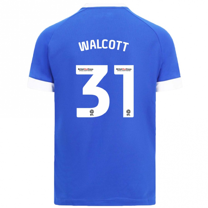 Kids Football Malachi Fagan Walcott #31 Sky Blue Home Jersey 2024/25 T-Shirt