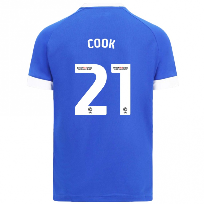 Kids Football Mikayla Cook #21 Sky Blue Home Jersey 2024/25 T-Shirt