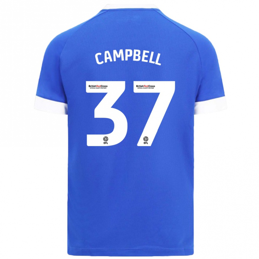 Kids Football Vontae Daley-Campbell #37 Sky Blue Home Jersey 2024/25 T-Shirt