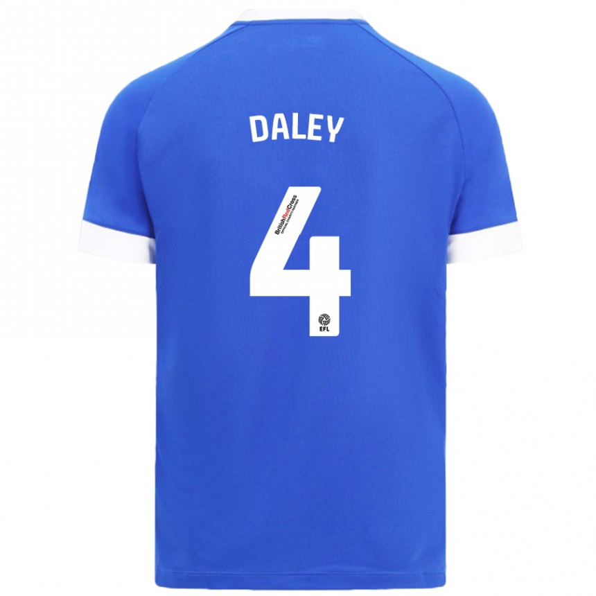 Kids Football Hannah Daley #4 Sky Blue Home Jersey 2024/25 T-Shirt