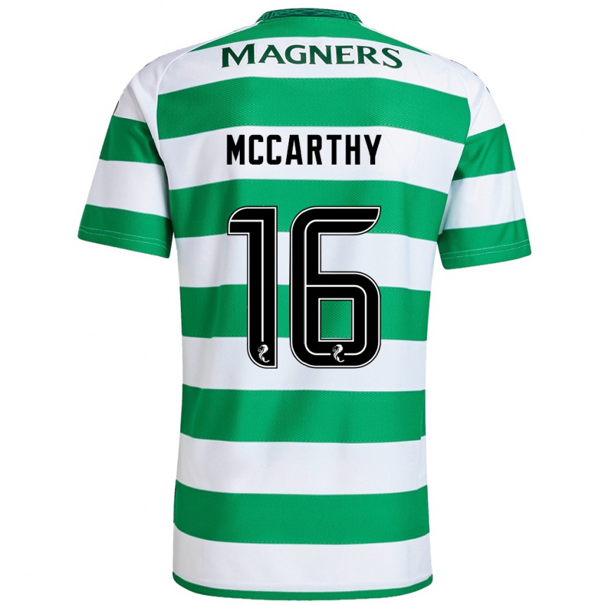 Kids Football James Mccarthy #16 Green White Home Jersey 2024/25 T-Shirt