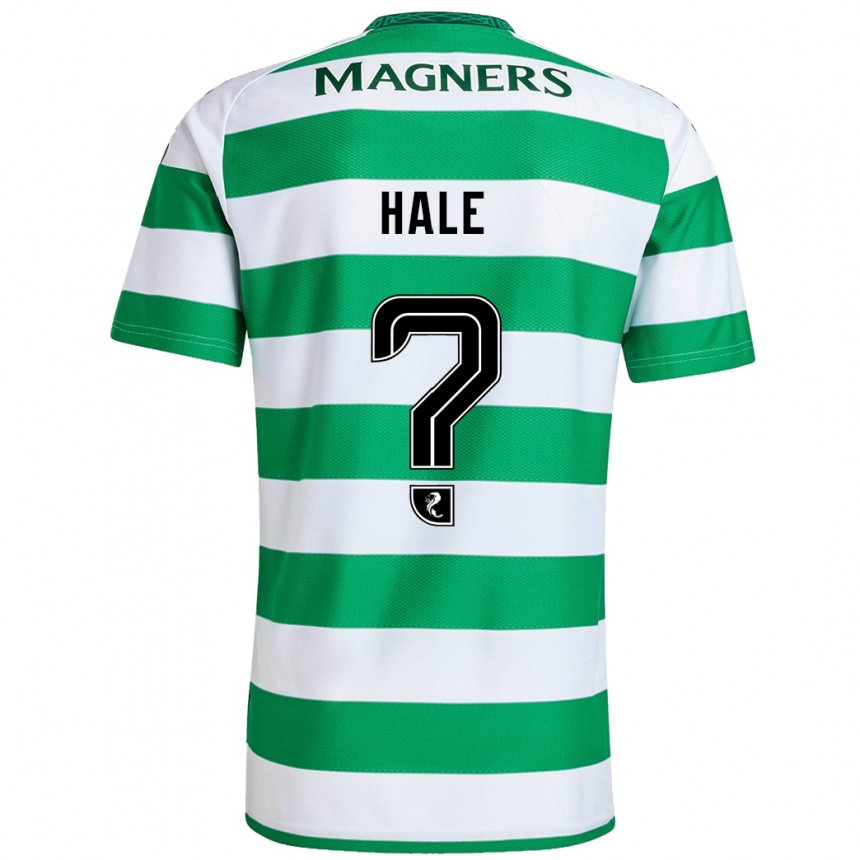 Kids Football Finlay Hale #0 Green White Home Jersey 2024/25 T-Shirt