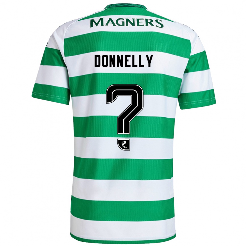 Kids Football Jacob Donnelly #0 Green White Home Jersey 2024/25 T-Shirt