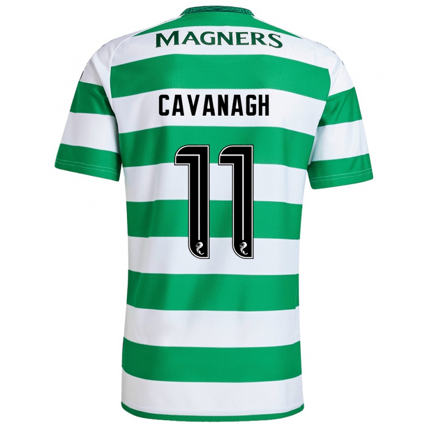 Kids Football Colette Cavanagh #11 Green White Home Jersey 2024/25 T-Shirt