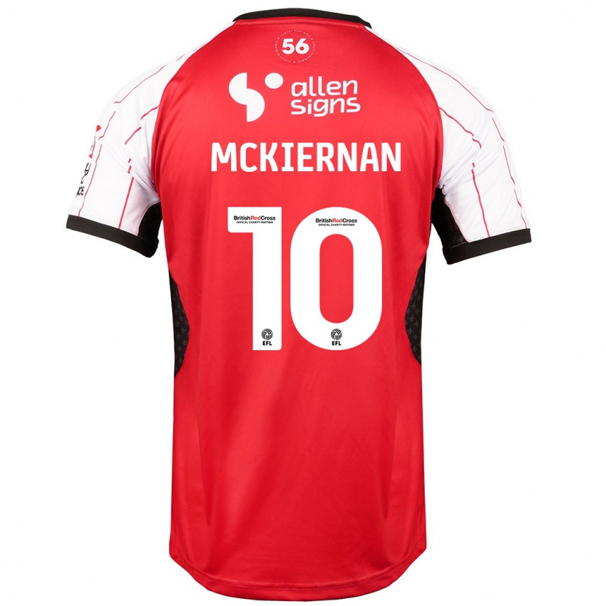 Kids Football Jj Mckiernan #10 White Home Jersey 2024/25 T-Shirt