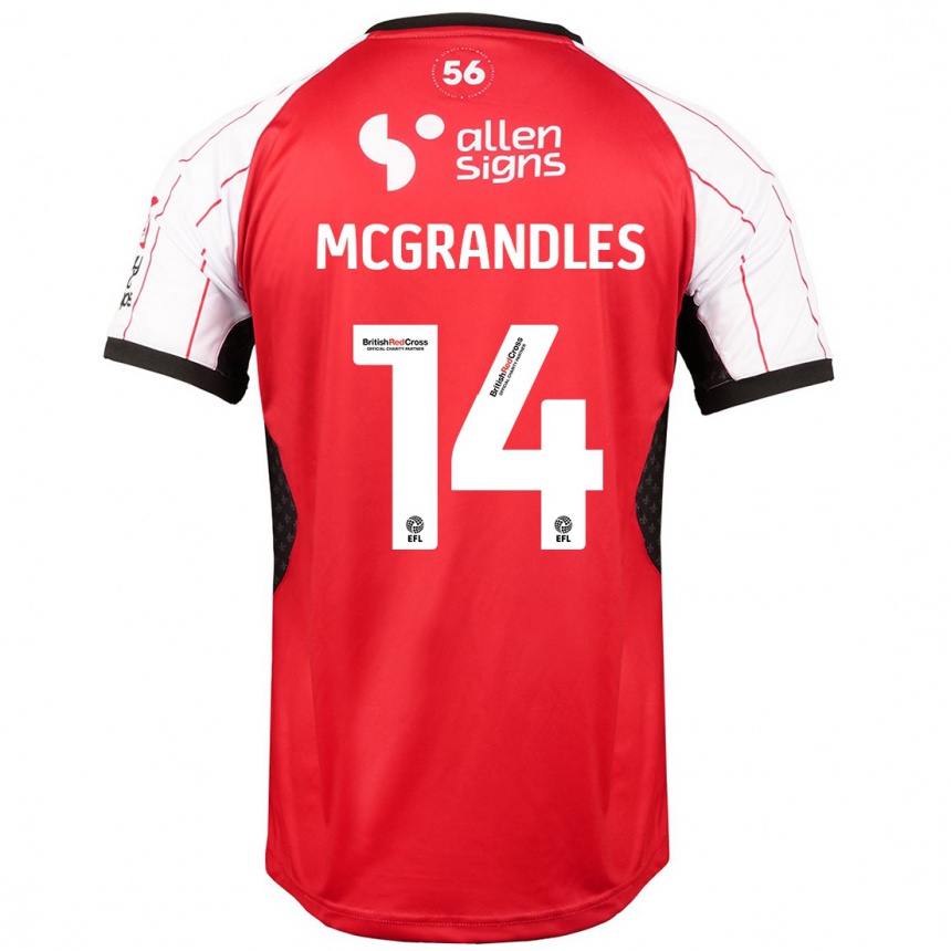 Kids Football Conor Mcgrandles #14 White Home Jersey 2024/25 T-Shirt