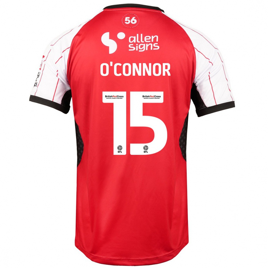 Kids Football Paudie O'connor #15 White Home Jersey 2024/25 T-Shirt