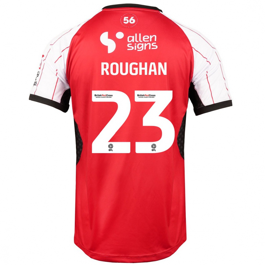 Kids Football Sean Roughan #23 White Home Jersey 2024/25 T-Shirt