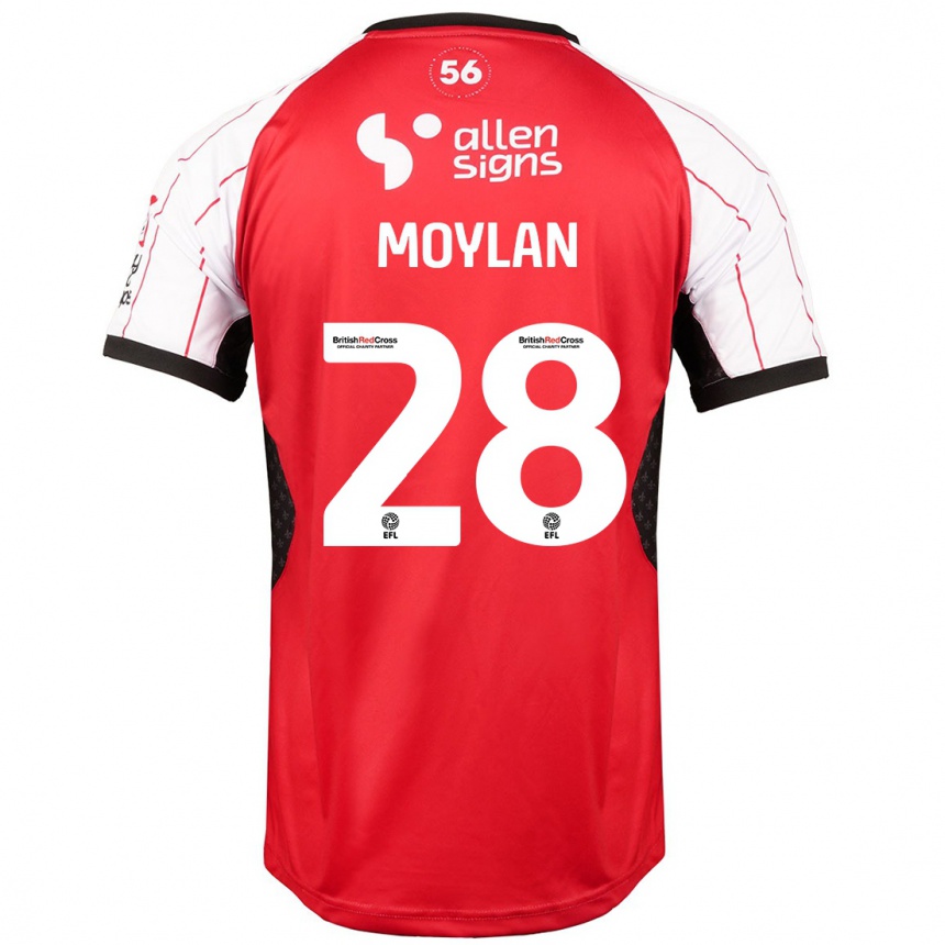 Kids Football Jack Moylan #28 White Home Jersey 2024/25 T-Shirt