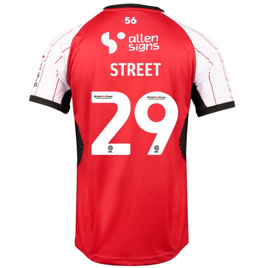 Kids Football Robert Street #29 White Home Jersey 2024/25 T-Shirt