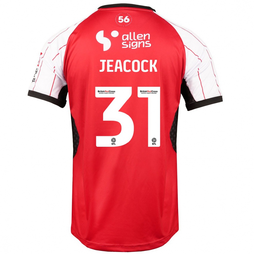 Kids Football Zach Jeacock #31 White Home Jersey 2024/25 T-Shirt