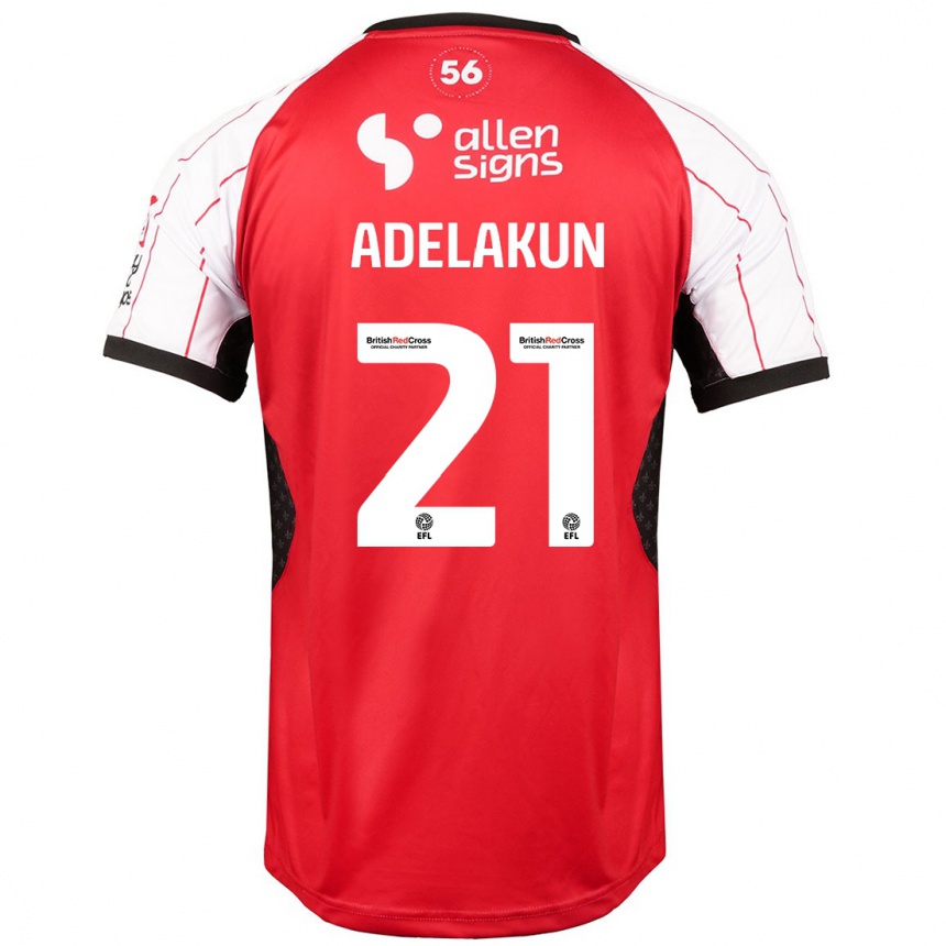 Kids Football Hakeeb Adelakun #21 White Home Jersey 2024/25 T-Shirt